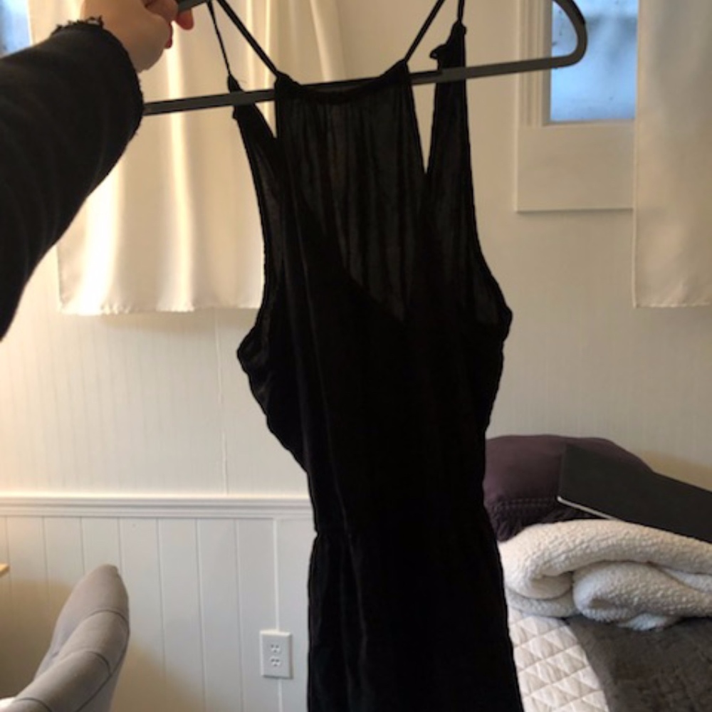 Hollister black romper size small